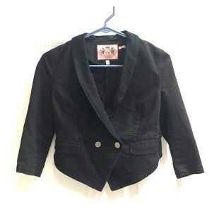 Juicy couture petite cropped blazer black
